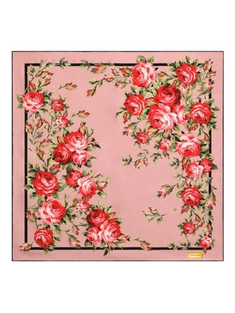Dolce & Gabbana floral-print scarf - women - Silk - One Size - Pink
