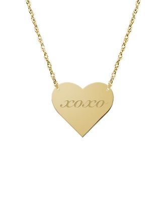 Jane Basch Xoxo Heart 14K Pendant