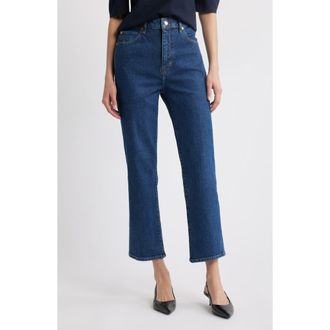Frame Denim The Ruler High Waist Ankle Straight Leg Jeans in Written at Nordstrom Rack, Size 27