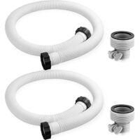 OEM Adaptador De Manguera De Repuesto Para Bomba De Filtro De Piscina Intex (2 Piezas) - Crezuo