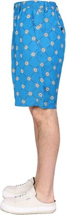 Marni Cotton Bermuda Shorts - Blue