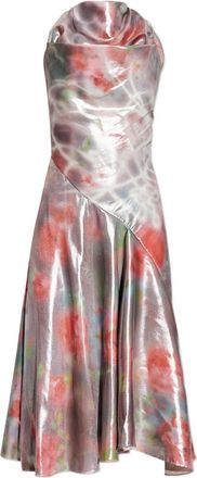 Diesel Pink Floral Print Midi Dress