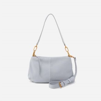 Hobo Womens Advance Shoulder Crossbody Bag In Blue Pearl
