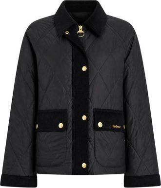 Barbour Kilnwick Quilted Jacket - Dames - Zomerjassen - Zwart - S - Katoen - Jassen