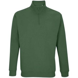 SOLS Uniseks Conrad Sweatshirt met Quarter Zip voor volwassenen (Fles groen)