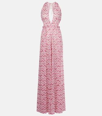 Missoni Zigzag halterneck jumpsuit