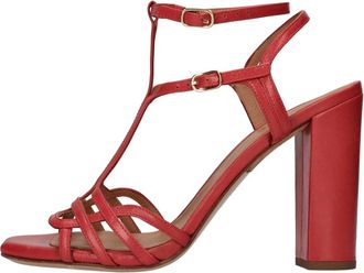 Chie Mihara Chie Sandalen - Dames - Sandalen met hakken - Rood - 40 EU - Leer - Schoenen