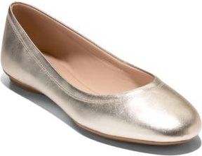 Cole Haan Georgie Ballet Flat in Soft Gold Leather at Nordstrom Rack, Size 7.5