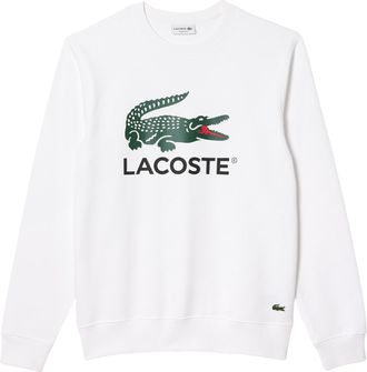 Lacoste Mens Pullover - White Cotton - Size X-Small