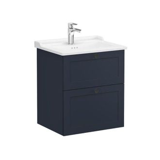 Vitra Mueble De Ba&ntilde;o Con Lavabo Root 60x67x46 Cm Azul Mate (rootc60bintc) - Vitra