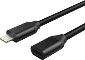 No Brand Cable De Extensi&oacute;n Lightning - 1 Metro - Negro