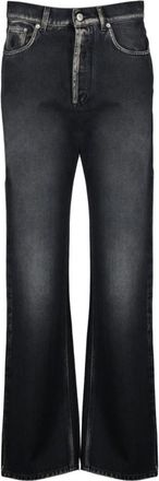 Moschino Jeans, Dames, Zwart, XS, Katoen, Flared Jeans