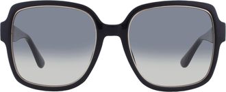 Guess Green Gradient Square Ladies Sunglasses GF6180 01P 56