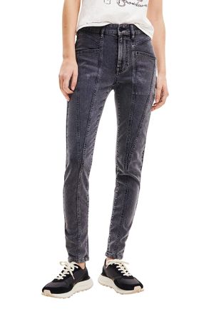Desigual Womens Denim_New Jersey Casual Pants, Black, 8