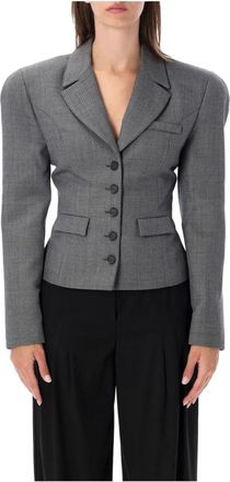Magda Butrym Pf 26 Blazer - Dames - Blazers - Grijs - S - Wol - Jassen