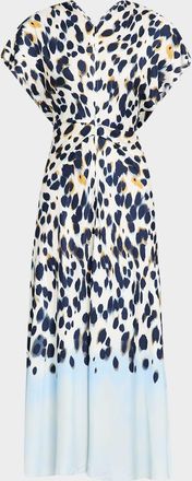 A.L.C. Remy Printed Short-Sleeve Midi Dress