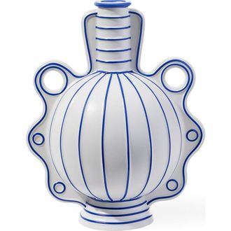Jonathan Adler Venezia Vase in White /Blue at Nordstrom, Size Medium