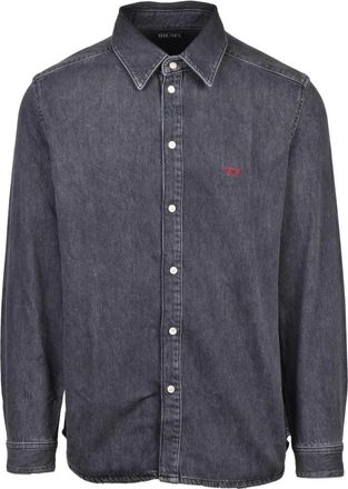 Diesel Denim Overhemden - Heren - Spijkeroverhemden - Grijs - 2XL - Denim - Overhemden