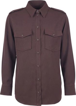 ottod'Ame Shirts - Dames - Overhemden - Bruin - M - Overhemden