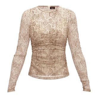 Emme Di Marella Long Sleeve T-Shirts, female, Brown, L, Aceri T-shirt
