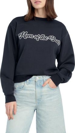 Favorite Daughter The Varsity Mom of the Year French Terry Graphic Sweatshirt in Navy at Nordstrom, Size X-Small