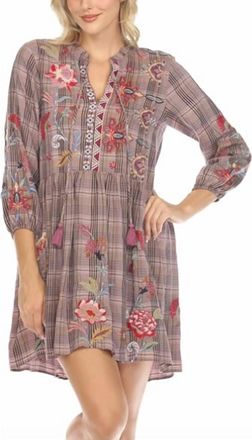Johnny Was Garnet Field Mini Dress In Plaid