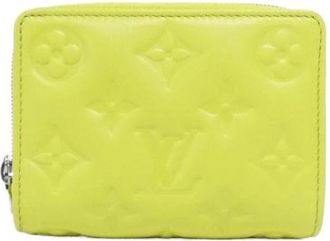 Louis Vuitton Pre-owned Lederen Portemonnee - Dames - Vintage Accessoires - Geel - ONE Size - Leer - Vintage