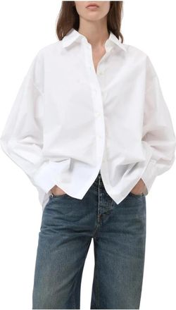 Closed Cape-shirt van katoen - Dames - Overhemden - Wit - 2XS - Katoen - Overhemden