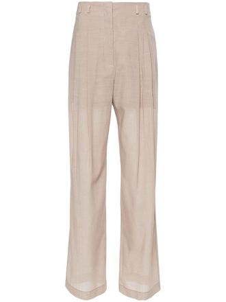 Philosophy di Lorenzo Serafini Broek met geplooid detail - Beige