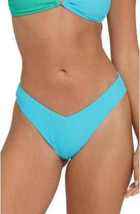 Billabong Sunrays V-Cut Hike Bikini Bottoms in Ocean Spray at Nordstrom, Size X-Large
