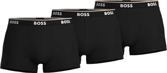 HUGO BOSS Heren Bodywear Logo Boxershorts (Set van 3) (Zwart)