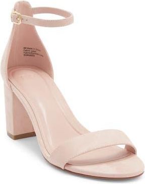 BP. Frenchie Block Heel Ankle Strap Sandal in Blush at Nordstrom Rack, Size 9.5