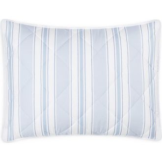 Matouk Elio Pillow Sham in Quilted Blue at Nordstrom, Size Boudoir