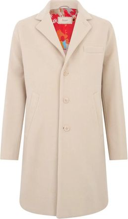Herno Jas met knopen - Heren - Mantel - Beige - L - Wol - Jassen
