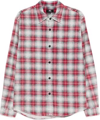 Stüssy Camicia Dax a quadri - Rosso