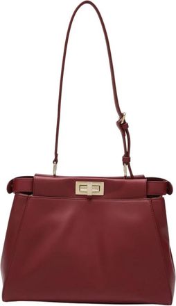 Fendi My Peekaboo Small - Dames - Schoudertassen - Rood - ONE Size - Leer - Tassen