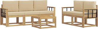 vidaXL Conjunto De Sof&aacute;s De Exterior 6 Uds. Vidaxl