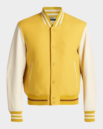 Tom Ford Mens Varsity Bomber Jacket