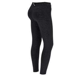 Freddy Pantaloni WR.UP vita alta in cotone stampato animalier