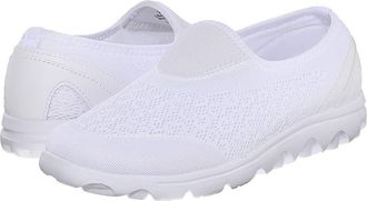 Prop&eacute;t TravelActiv Slip-On Womens Slip on Shoes White : 8.5 X (2E), Synthetic/Textile