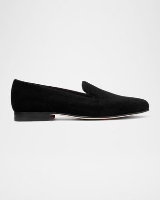 Ralph Lauren Purple Label Alonzo Velvet Slipper
