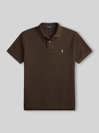 Polo Ralph Lauren Regular Fit Poloshirt aus reiner Baumwolle in Mittelbraun, Gr&ouml;&szlig;e XXL