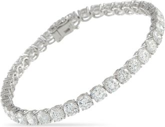 Luxury Bazaar Platinum 13.34 ct Diamond Tennis Bracelet MF19-052126