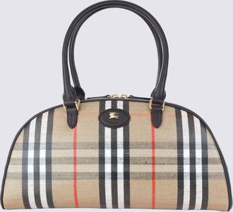 Burberry Brown Highland Bowling Top Handle Bag