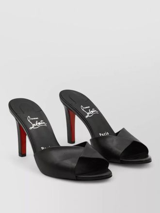Christian Louboutin fanny leather mules open toe design