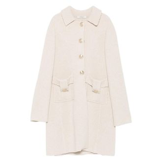 Charlott Single-breasted Flap-pocket Coat