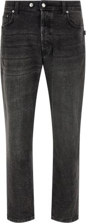 Department Five Black Tapered Mid Rise Jeans
