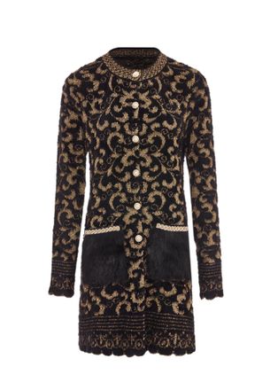 Faina Vest Dames zwart/goud