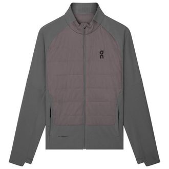 On Weather Hybrid Jacket Laufjacke f&uuml;r Herren | grau