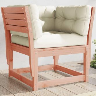 vidaXL Sof&aacute; De Jard&iacute;n Con Reposabrazos Cojines Madera Maciza Douglas Vidaxl